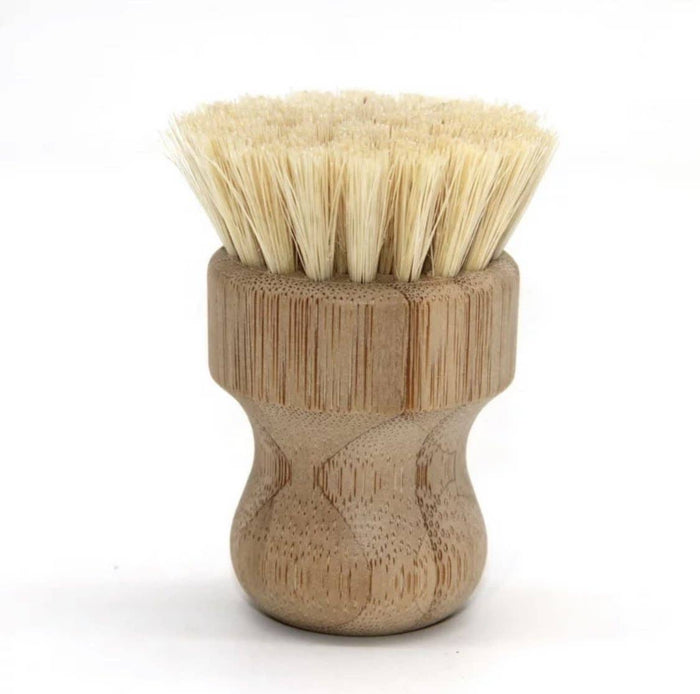 Bamboo Pot Scrubber – Palm Fiber or Soft Sisal