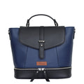 Women’s blue vegan leather convertible backpack purse for everyday, work and travel