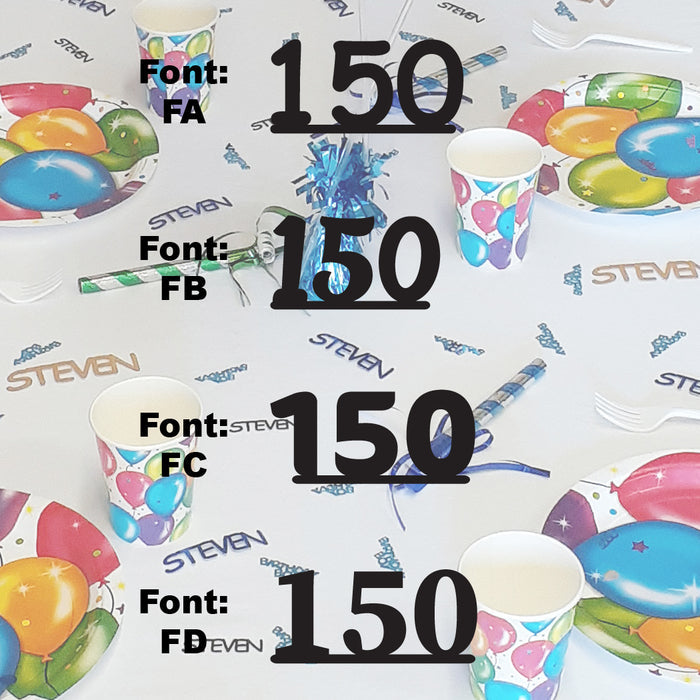Custom-Fetti Number - 150