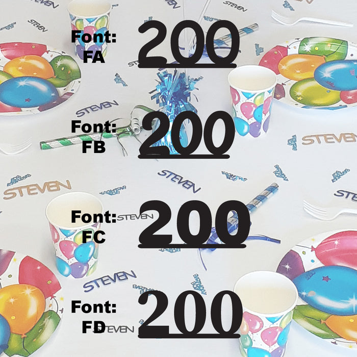 Custom-Fetti Number - 200