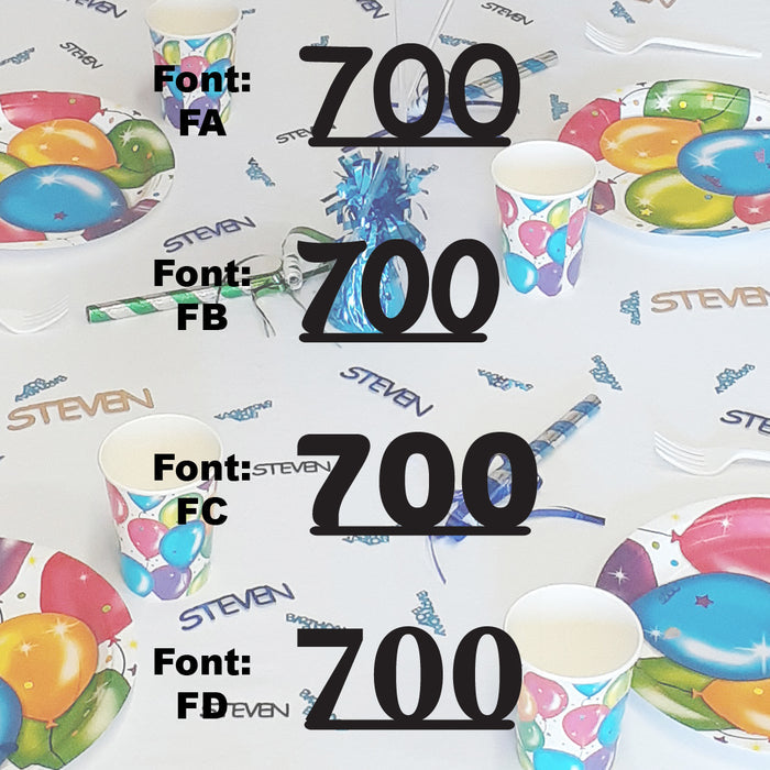 Custom-Fetti Number - 700