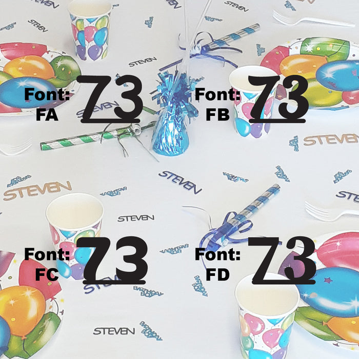 Custom-Fetti Number - 73