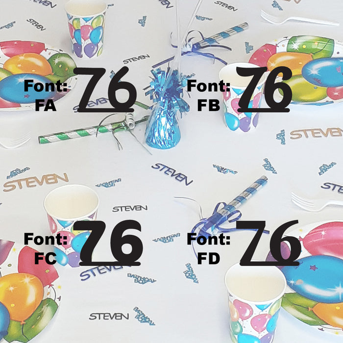 Custom-Fetti Number - 76