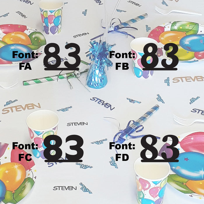 Custom-Fetti Number - 83