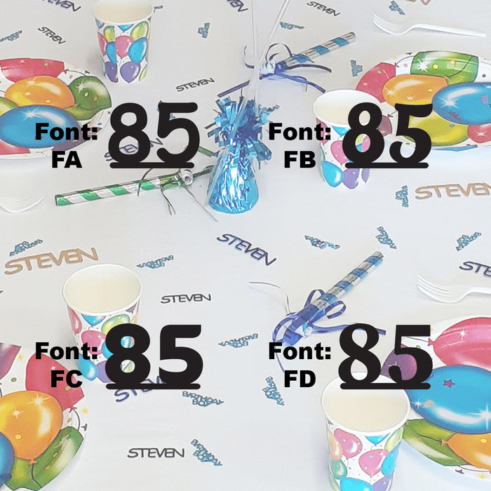 Custom-Fetti Number - 85