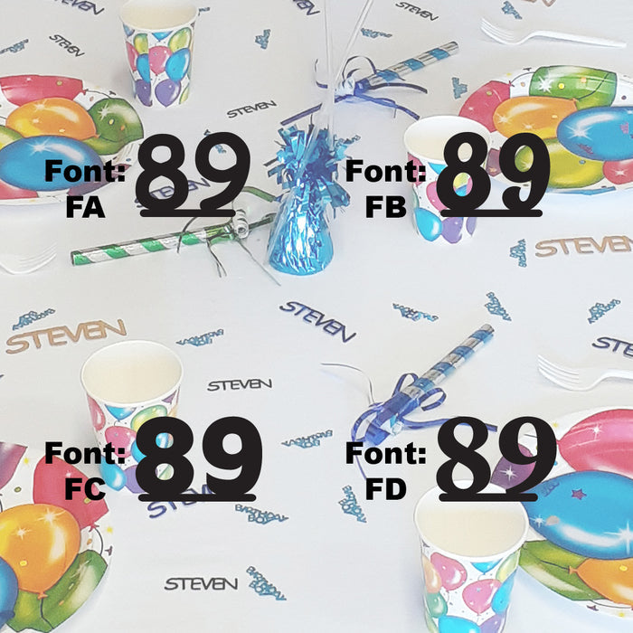 Custom-Fetti Number - 89