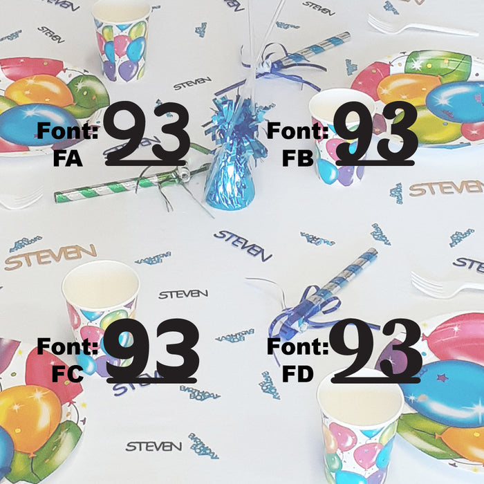 Custom-Fetti Number - 93