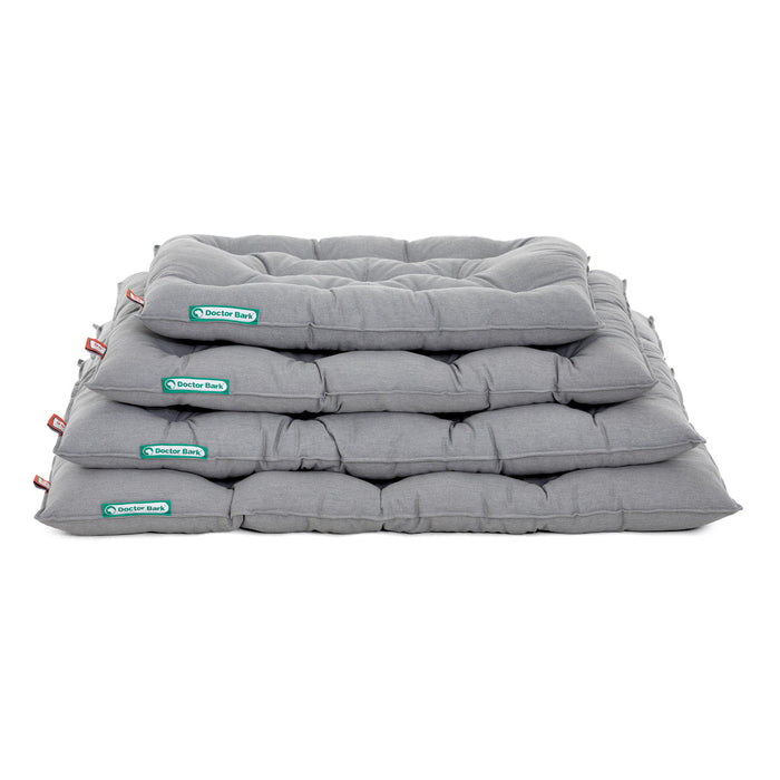 Doctor Bark orthopaedic Country dog cushion in light grey