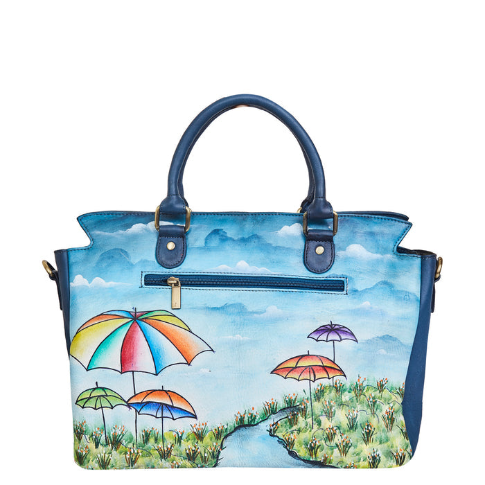 Top Handle Satchel Crossbody Bag for Work, Daily Use & Travel-back view
