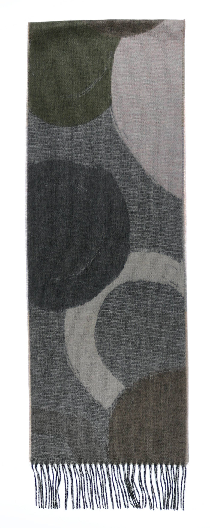 FRAAS - The Scarf Company - Brushstroke Circles: Brick
