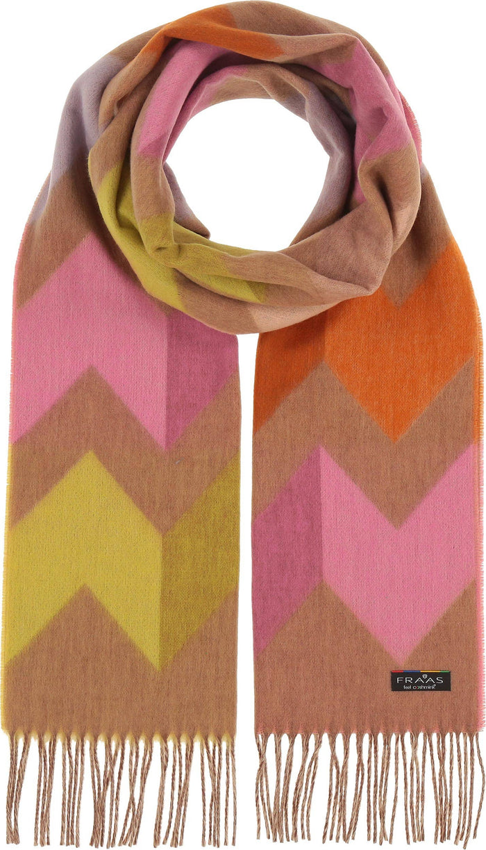 FRAAS - The Scarf Company - Chevron Zig Zag Eco: Dark Olive