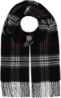 FRAAS - The Scarf Company - FRAAS Plaid Cashmink® Scarf: Black