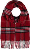 FRAAS - The Scarf Company - FRAAS Plaid Cashmink® Scarf: Classic red