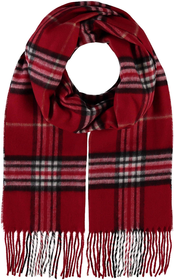 FRAAS - The Scarf Company - FRAAS Plaid Cashmink® Scarf: Grey