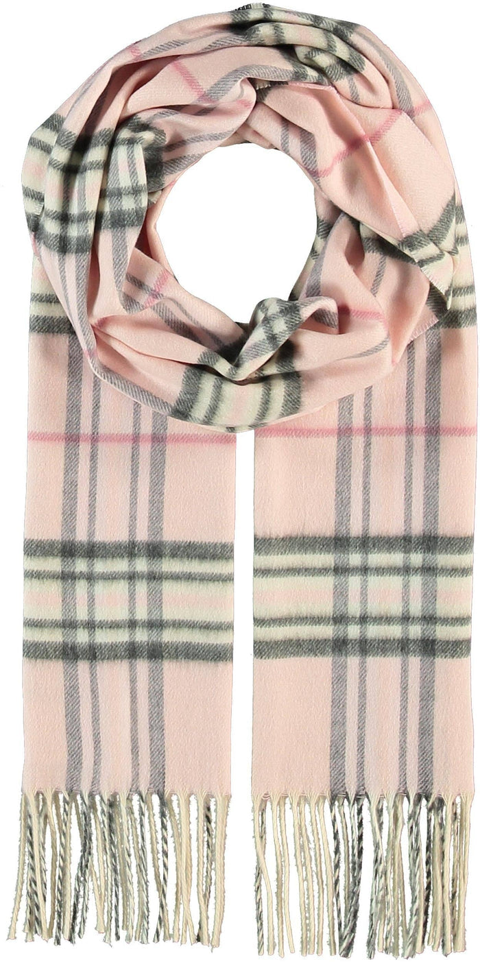 FRAAS - The Scarf Company - FRAAS Plaid Cashmink® Scarf: Light blue