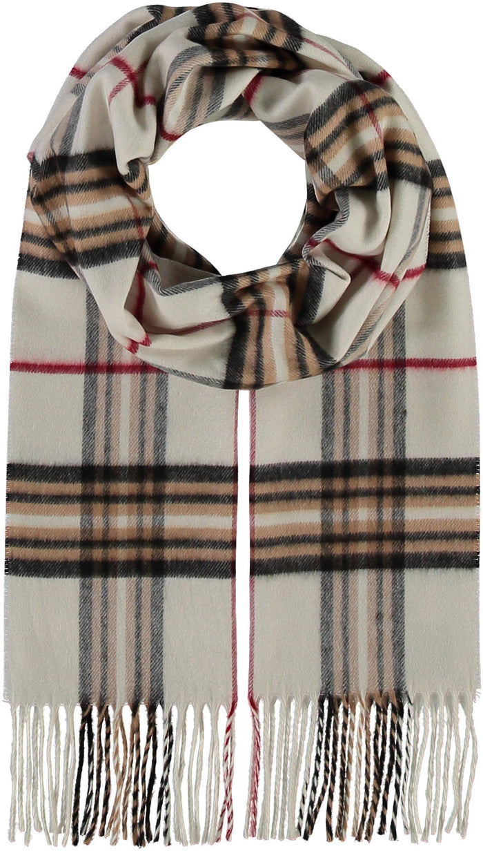 FRAAS - The Scarf Company - FRAAS Plaid Cashmink® Scarf: Light blue