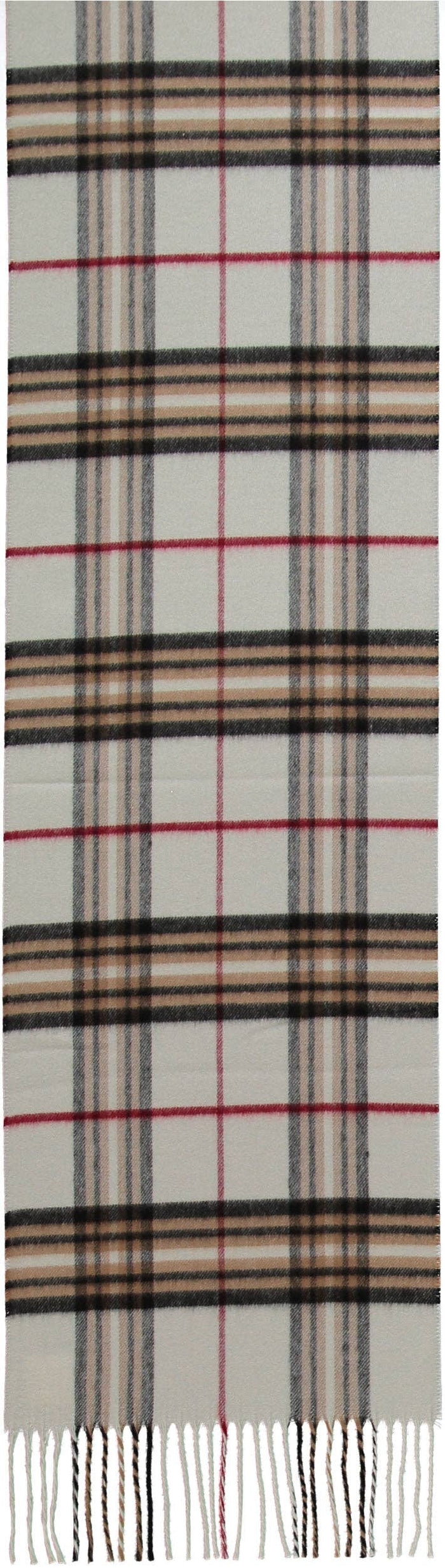 FRAAS - The Scarf Company - FRAAS Plaid Cashmink® Scarf: Off white