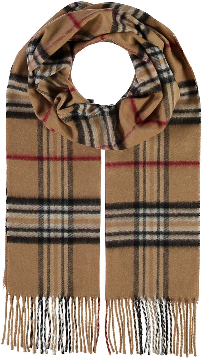 FRAAS - The Scarf Company - FRAAS Plaid Cashmink® Scarf: Off white