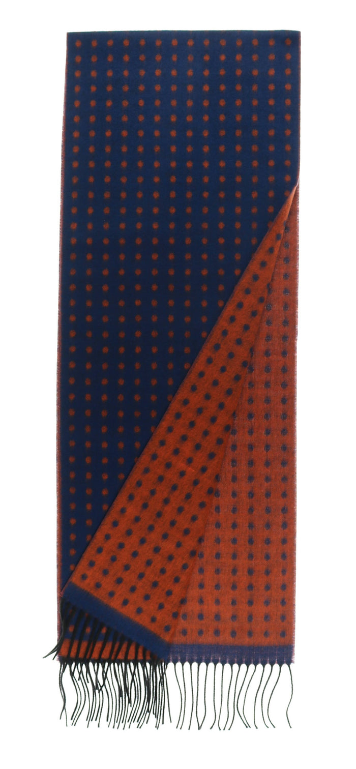 FRAAS - The Scarf Company - Mens Dot: Deep Blue
