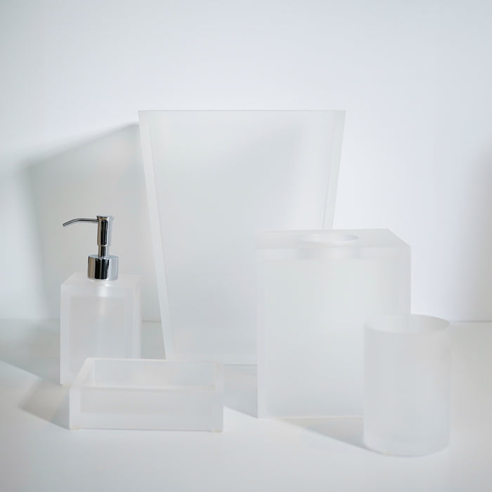 Frosted Lucite Soap Dish