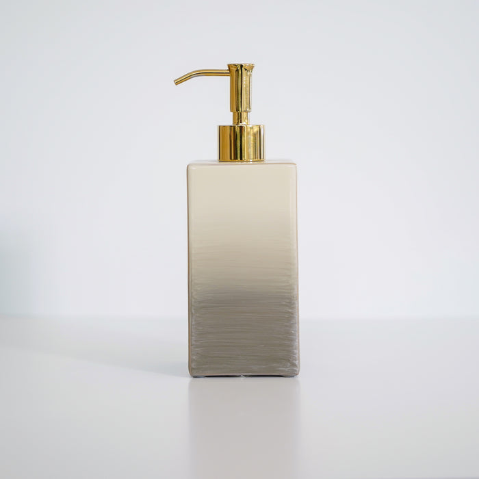 Gold Ombre Box Soap Pump - Gold