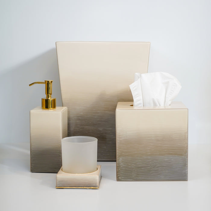 Gold Ombre Box Soap Pump - Gold