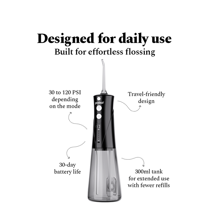Granite Black Power Flosser + Purple Serum 30 ml