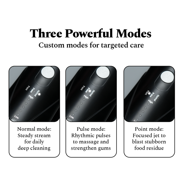 Granite Black Power Flosser + Purple Serum 30 ml