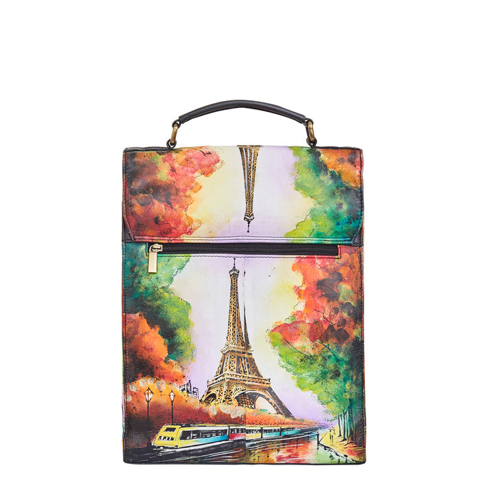 Eiffel Tower shoulder bag for everyday and office use-back view