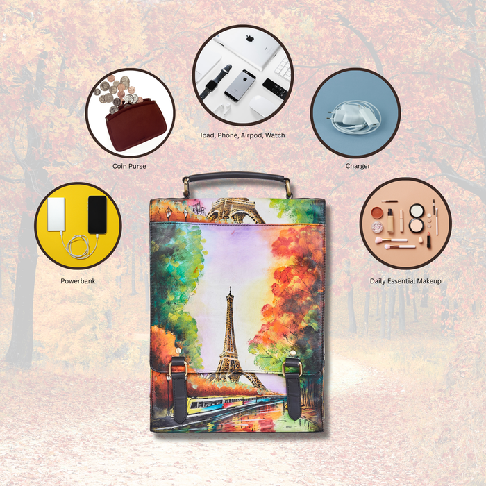 Eiffel Tower shoulder bag for everyday and office use-feature image