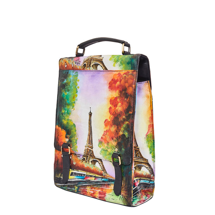 Eiffel Tower shoulder bag for everyday and office use-half side view