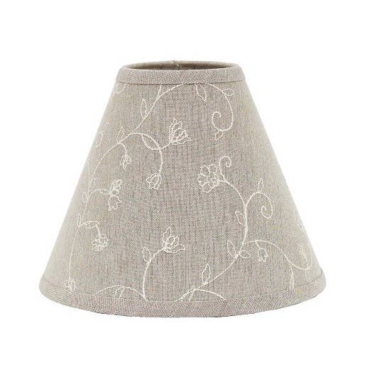 Home Collections by Raghu - Candlewicking Lampshade 6" Candle Clip Taupe