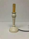 Home Collections by Raghu - Wellington Spindle Metal Accent Lamp: Buttermilk