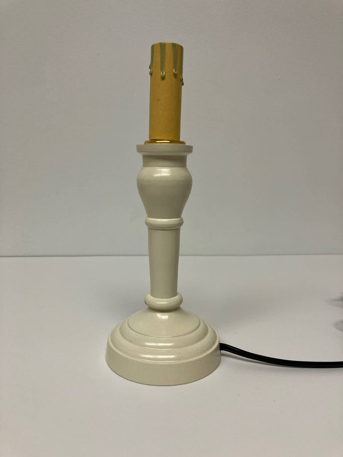 Home Collections by Raghu - Wellington Spindle Metal Accent Lamp: Buttermilk