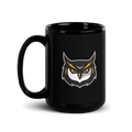 Kennesaw State Owls Mascot Black Glossy Mug - 15 oz.