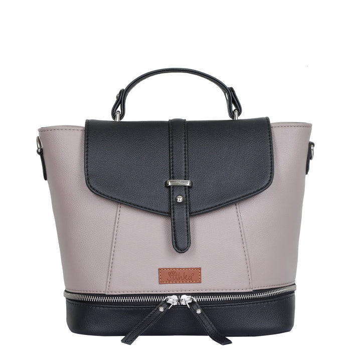 Women’s mauve vegan leather convertible backpack purse for everyday, work and travel