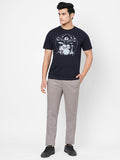 Men's Cotton Lycra Slim Fit Pant Grey