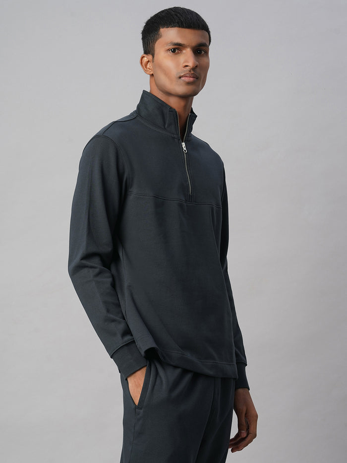 Men's Cotton Polyester Regular Fit Tshirt Navy