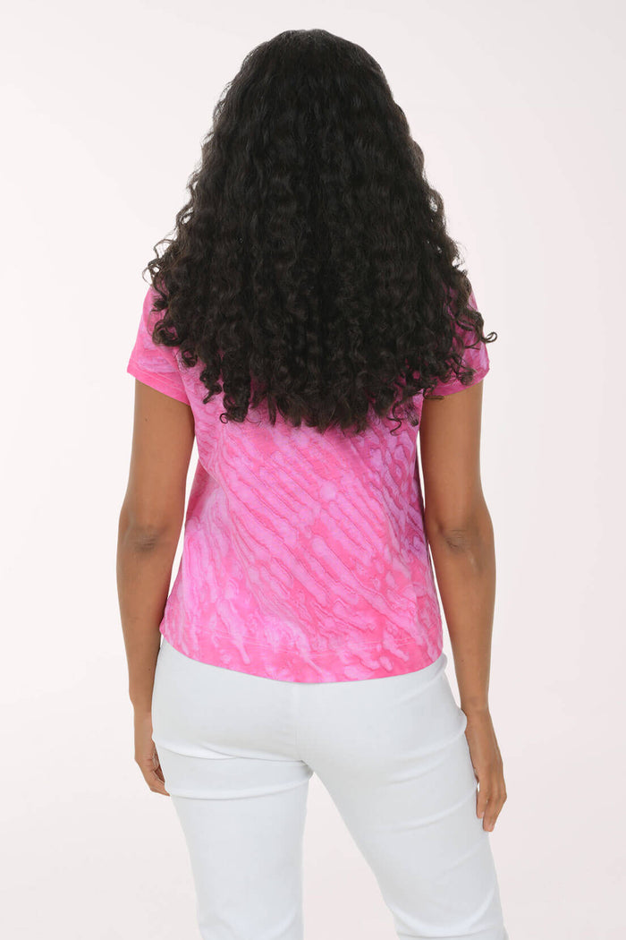 Mystic Dyed Cotton V-Neck Tee