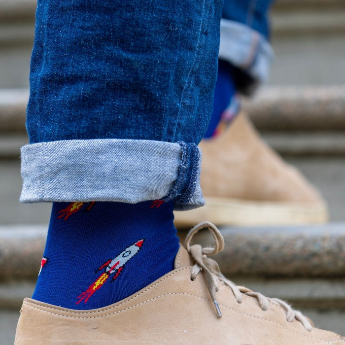 Rocket Matching Bamboo Socks – Adult & Child - Bascora