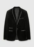 Rohit Gandhi + Rahul Khanna Men's Black Velvet Blazer UK M/L (USED)