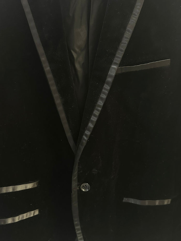 Rohit Gandhi + Rahul Khanna Men's Black Velvet Blazer UK M/L (USED)