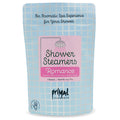Package of Romance Shower Steamer | Primal Elements featuring a soothing blend of clementine, patchouli, and vanilla for an aromatic spa experience during showers.