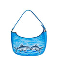 Women’s shark ocean blue shoulder hobo bag for work and daily use