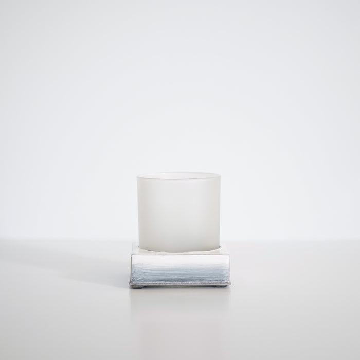 Silver Ombre Glass Tumbler