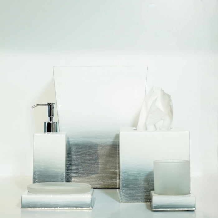 Silver Ombre Glass Tumbler