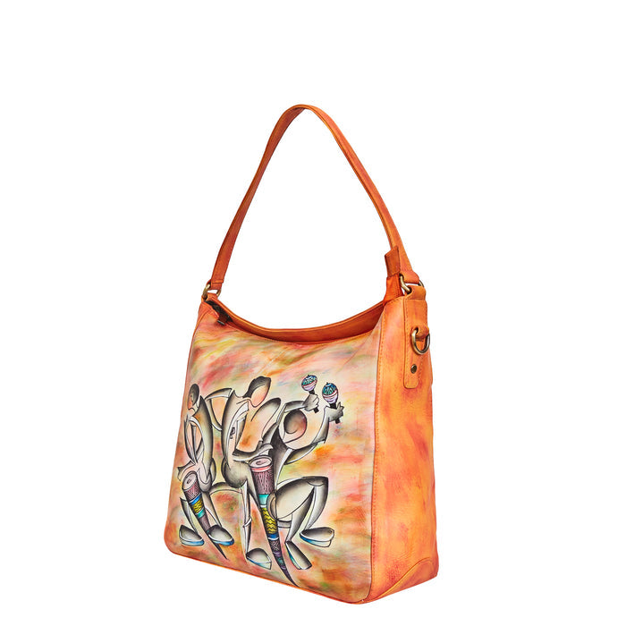 Dance art shoulder bag for everyday and casual outings-half side view