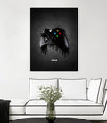 xbox joystick by Gabriel Fernando on GIANT ART - black game design